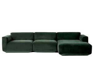 &Tradition Develius Modular Three Seater Velvet  Sofa - Configuration F