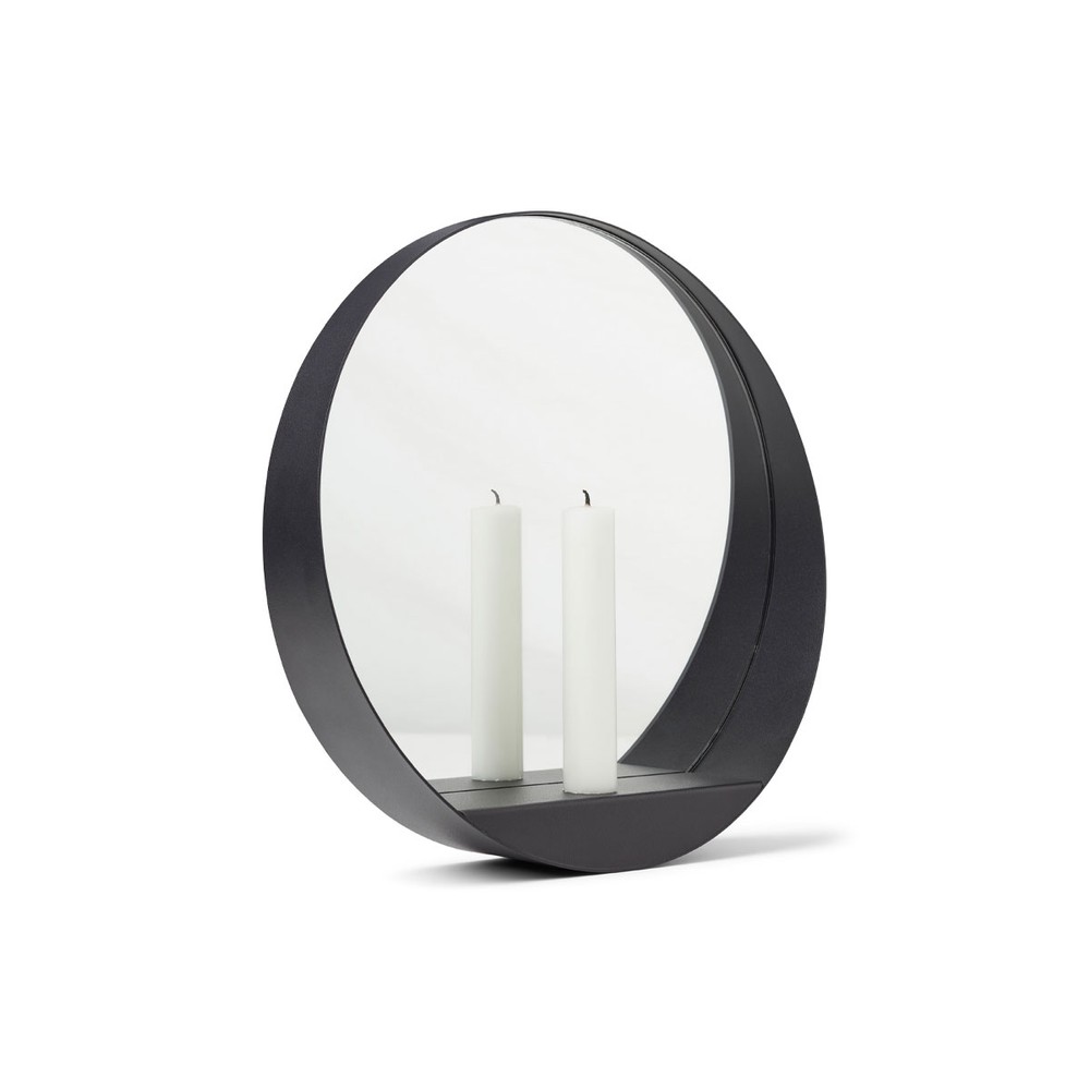 Buy the Gejst Glim Candle Mirror Round at nest.co.uk