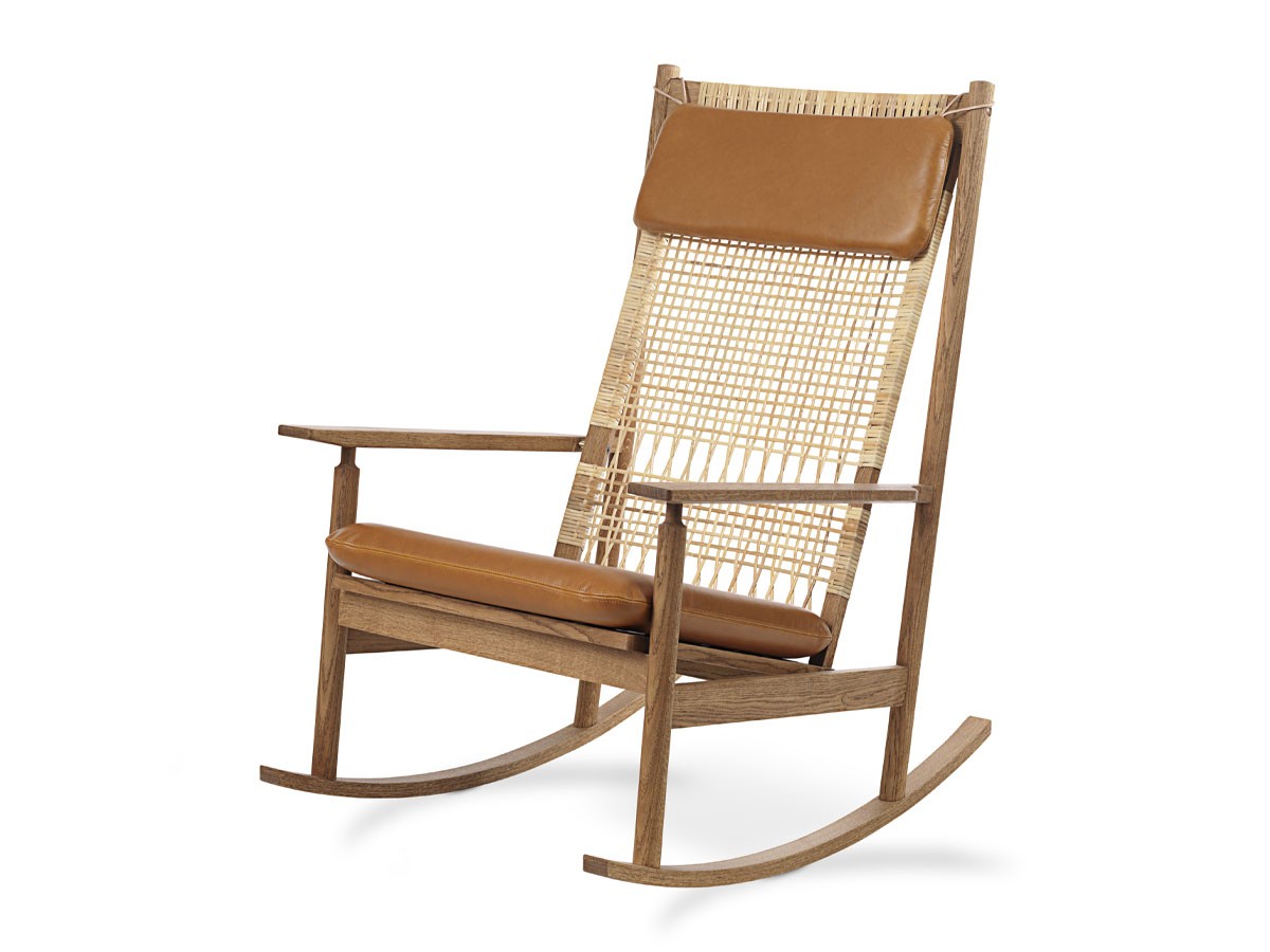 Buy the Warm Nordic Swing Rocking Chair Leather at nest.co.uk