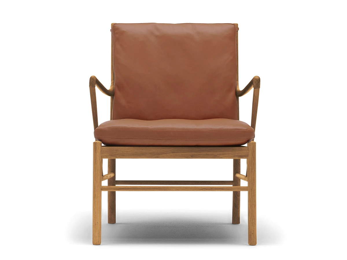 Carl Hansen OW149 Colonial Lounge Chair - Leather