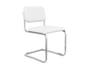 Knoll Studio Cesca Chair - Armless Upholstered Seat & Back - Leather