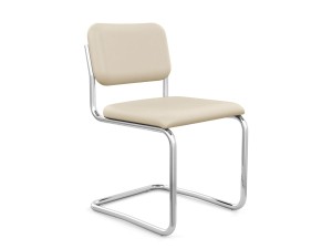 Knoll Studio Cesca Chair - Armless Upholstered Seat & Back - Leather