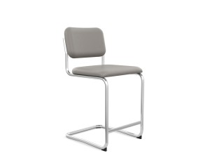 Knoll Studio Cesca Bar Stool - Upholstered Seat & Back - Leather