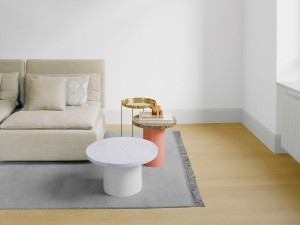 e15 CT09 Enoki Side Table with Marble Top