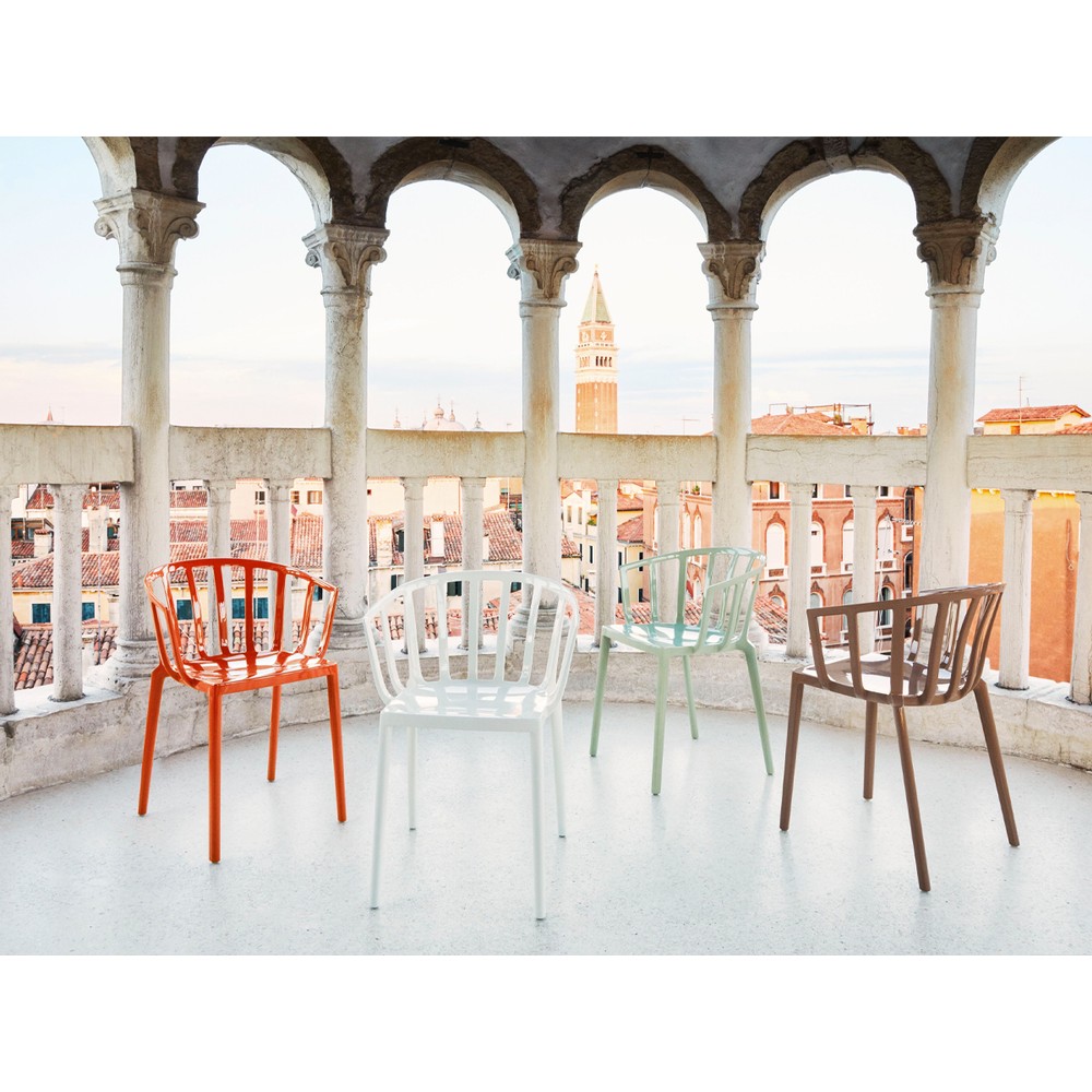 Buy the Kartell Venice Outdoor Dining Chair Set of 2 at nest.co.uk