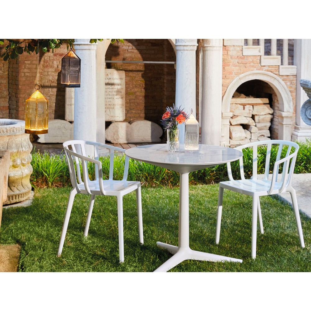 Buy the Kartell Venice Outdoor Dining Chair Set of 2 at nest.co.uk