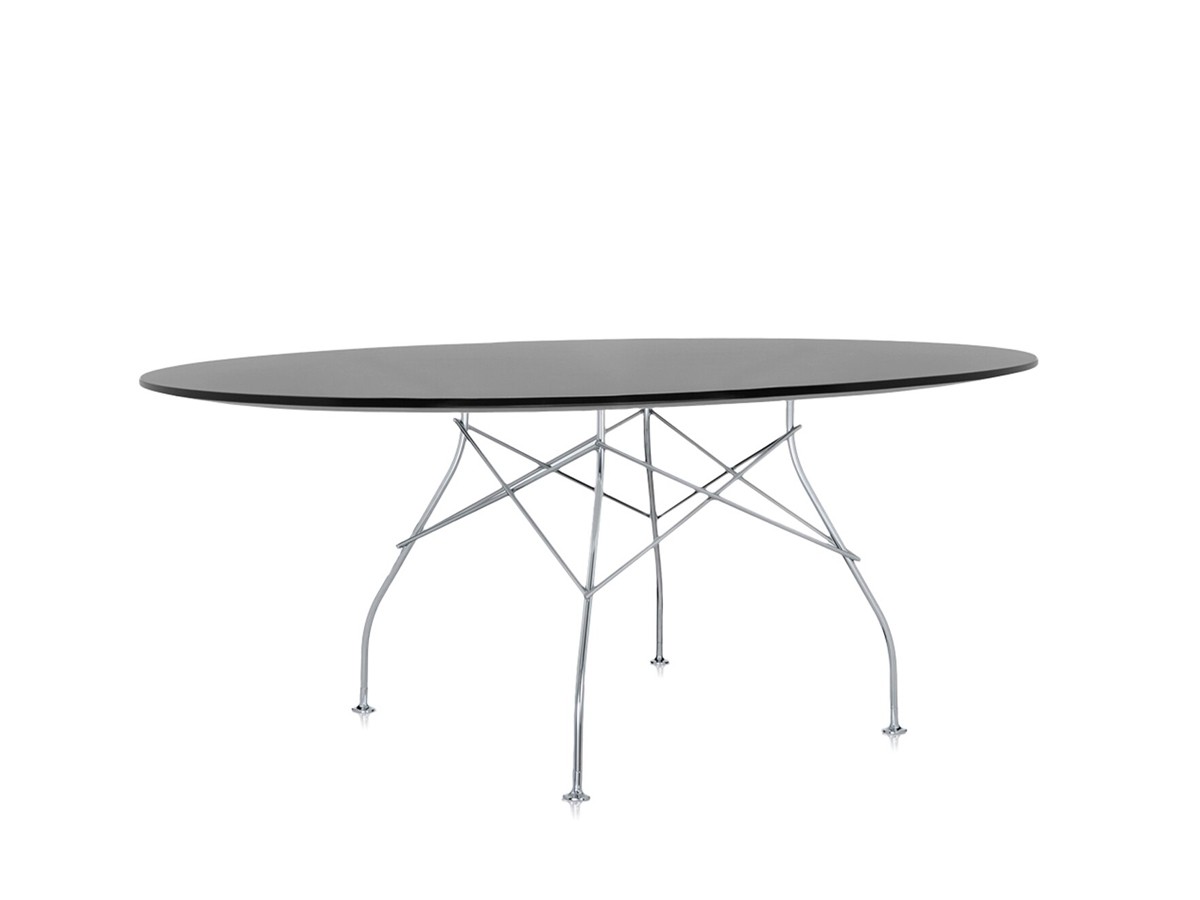 Buy the Kartell Glossy Dining Table Oval at nest.co.uk