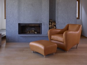 SCP Balzac Armchair and Ottoman - Leather