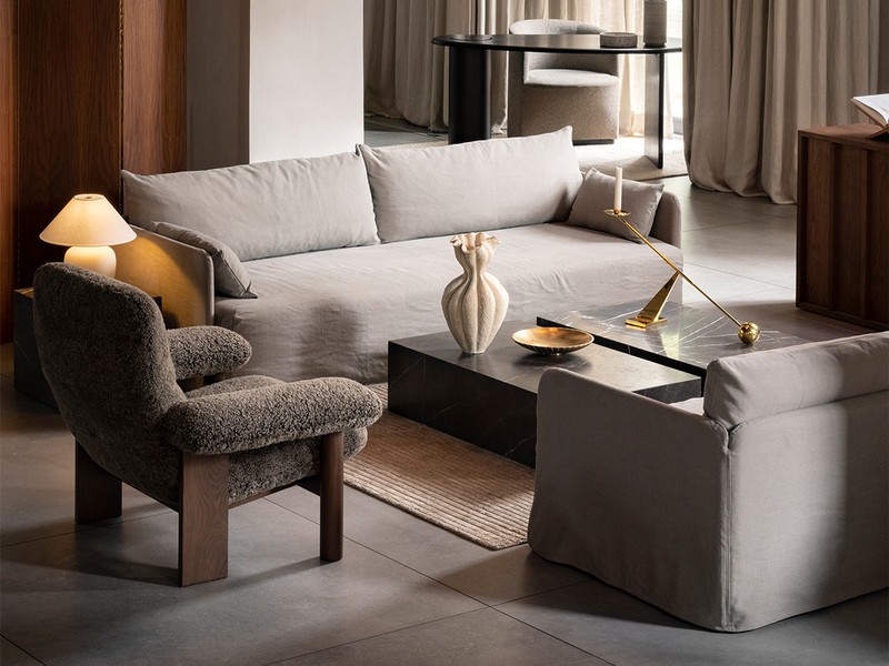 Buy the Menu Brasilia Lounge Chair Sheepskin at nest.co.uk