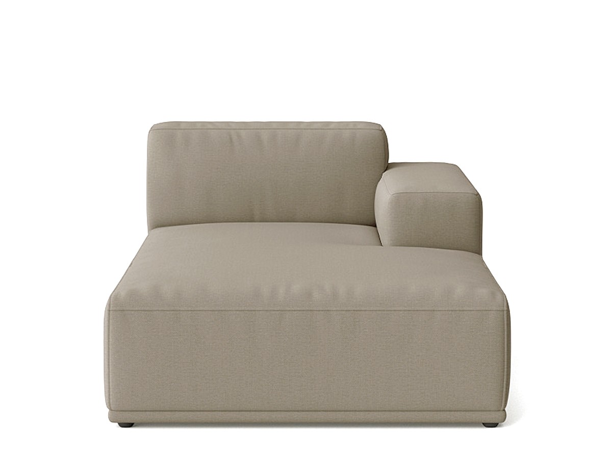 Buy the Muuto Connect Soft Modular Sofa Right Armrest Chaise Longue