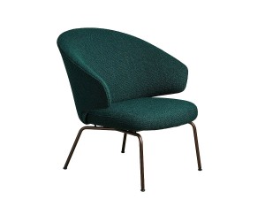 Fritz Hansen LET Armchair with Steel Legs