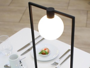 Artemide Curiosity 36 with Sphere Table Lamp