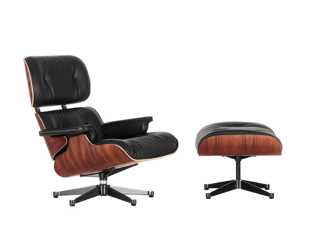 Buy the Vitra Eames Lounge Chair & Ottoman Santos Palisander at nest