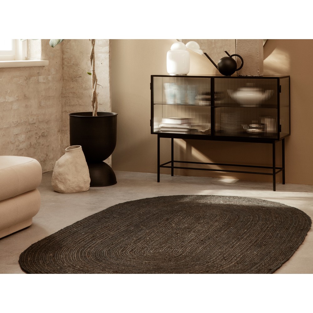 Buy the Ferm Living Eternal Oval Jute Rug at nest.co.uk