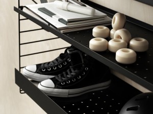 String Modular Shelving - High Edge Metal Shelf