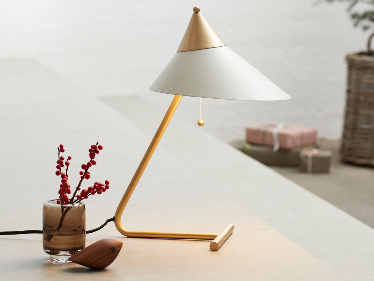 Buy the Warm Nordic Brass Top Table Lamp at nest.co.uk