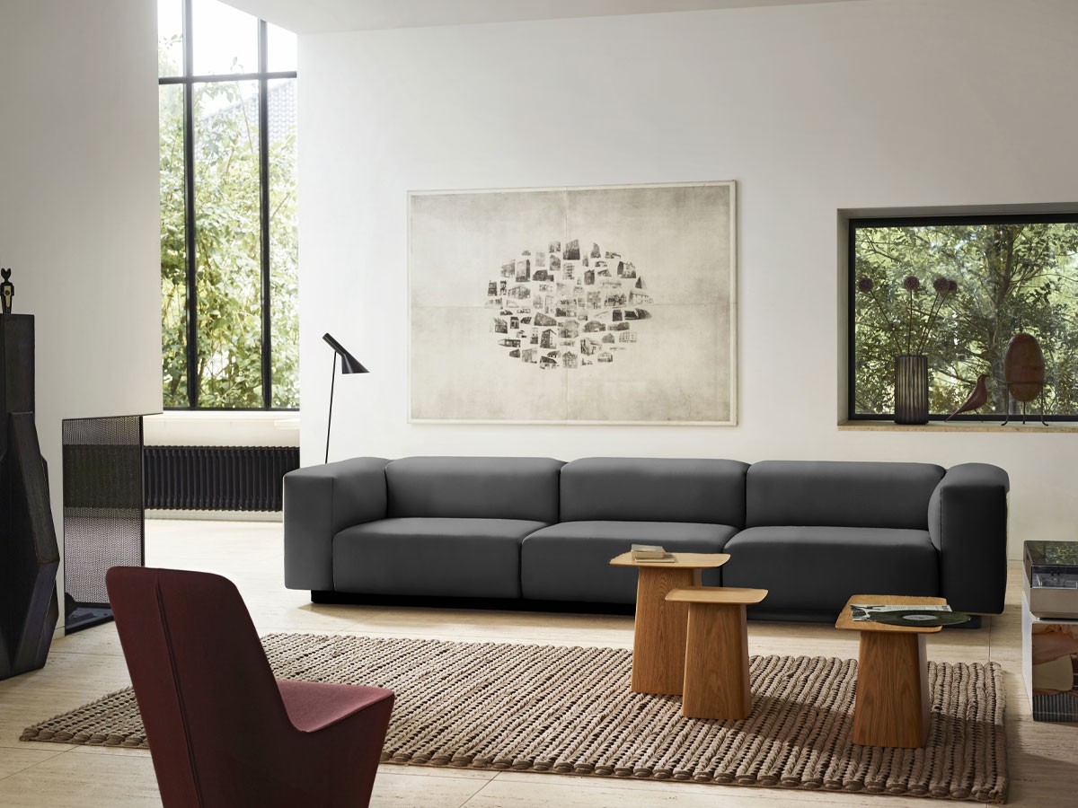 Buy the Vitra Soft Modular Sofa Three Seater at nest.co.uk