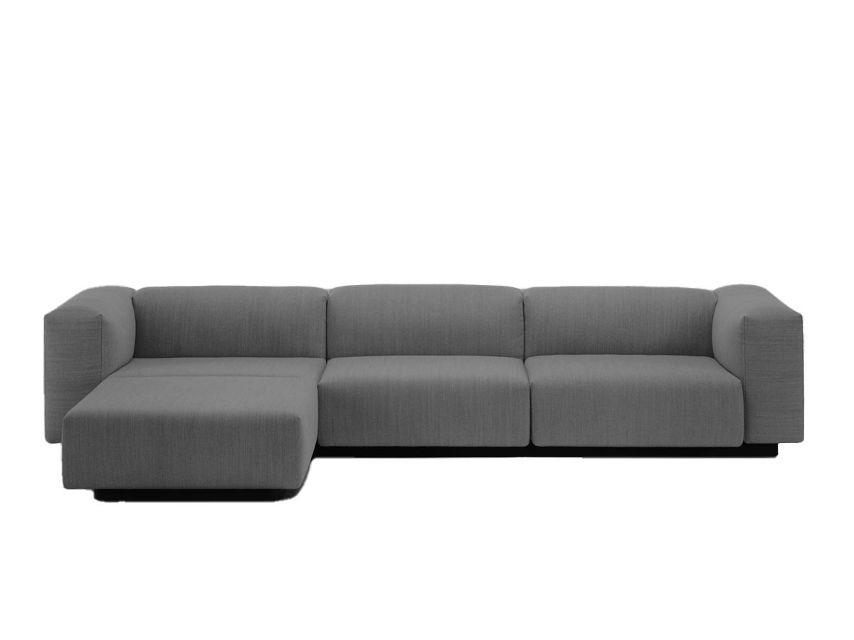 Vitra Soft Modular Sofa Three Seater with Chaise Longue