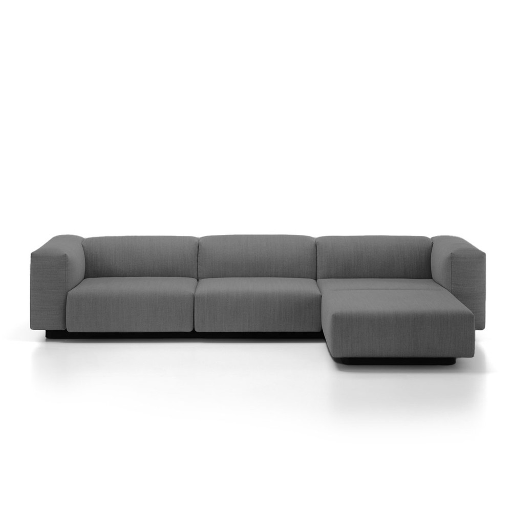 Buy the Vitra Soft Modular Sofa Three Seater with Chaise Longue at nest ...