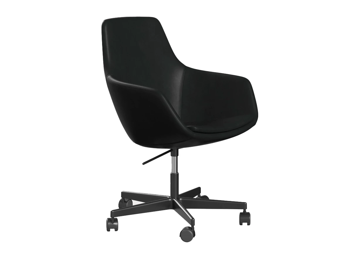 Fritz Hansen Little Giraffe™ Office Chair with Swivel Base - Leather
