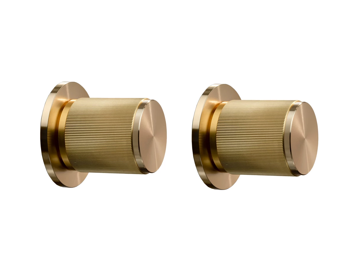 Buster + Punch Linear Fixed Door Knob - Double