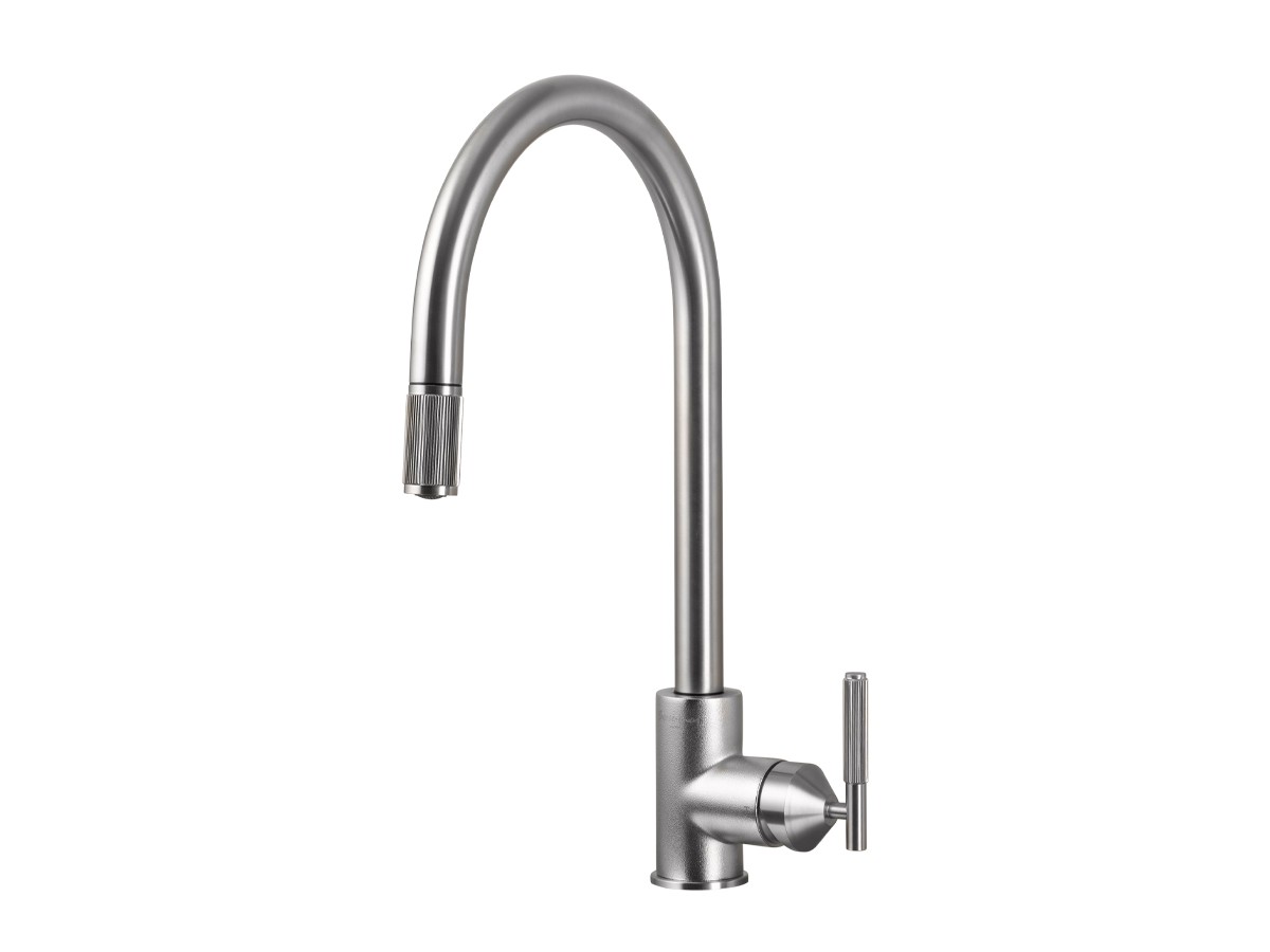 Buster + Punch Linear Kitchen Mixer Tap - Pull Out Spray