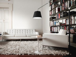 Knoll Studio Saarinen Tulip Side Table - 51cm Round - Marble