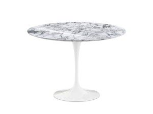 Knoll Saarinen Tulip Dining Table - 107cm Diameter Marble
