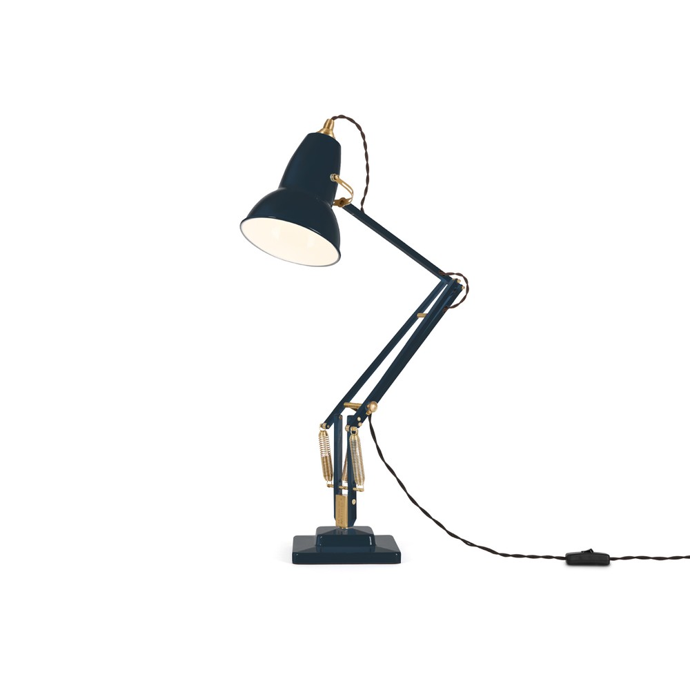 brass anglepoise table lamp