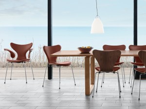 Fritz Hansen Lily Dining Armchair - Leather - Anniversary Edition
