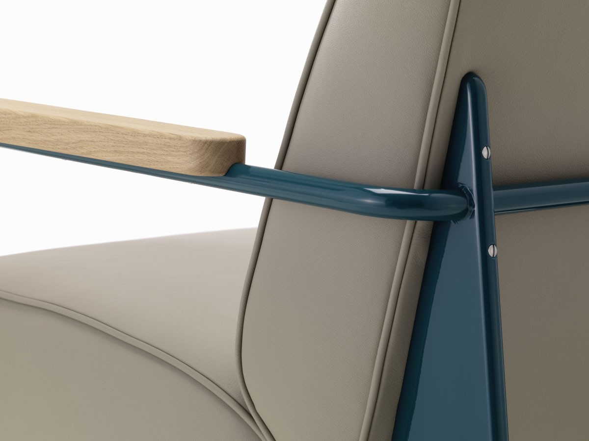 Buy the Vitra Fauteuil de Salon Armchair Leather at nest.co.uk