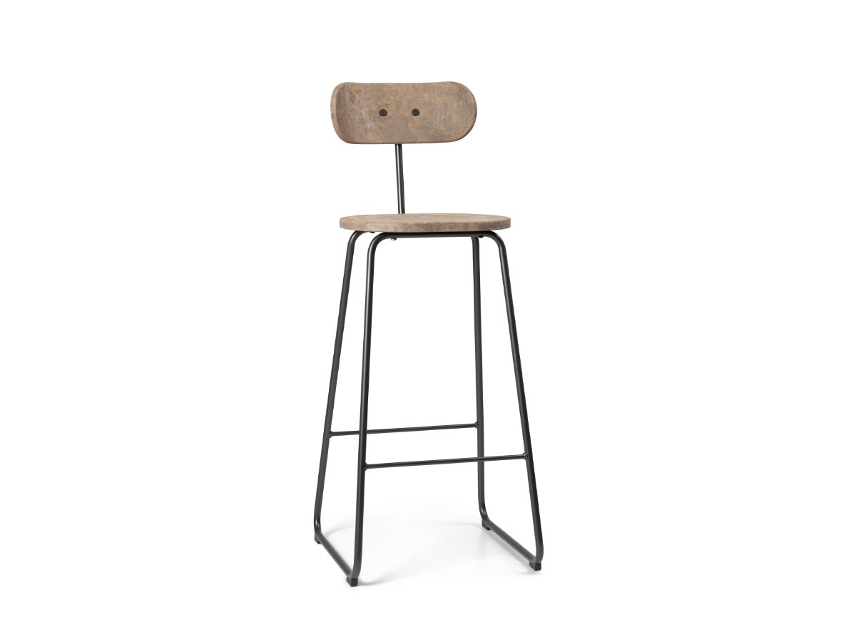 Mater Earth Bar Stool with Backrest
