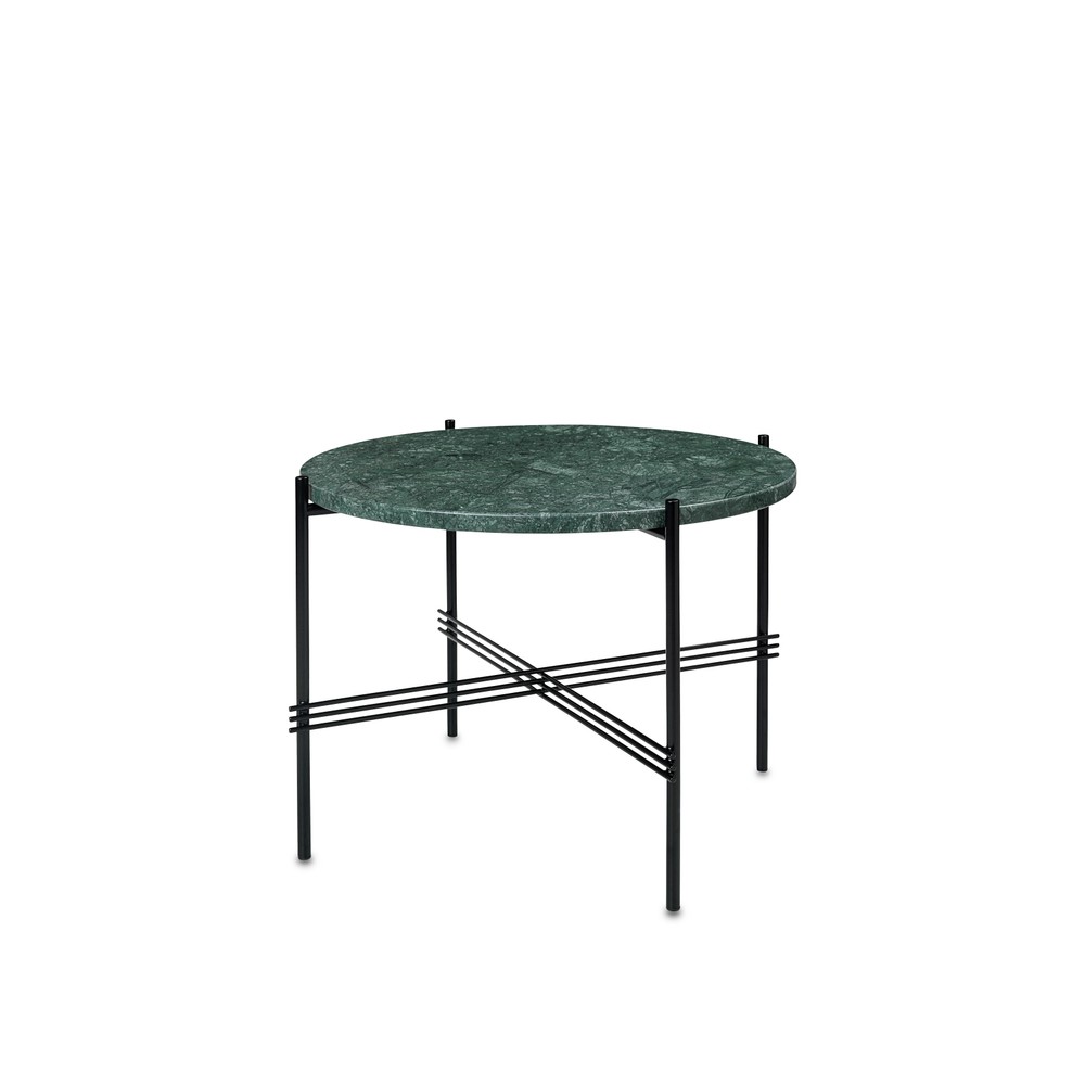 Buy the Gubi TS Marble Coffee Table Black Base at nest.co.uk