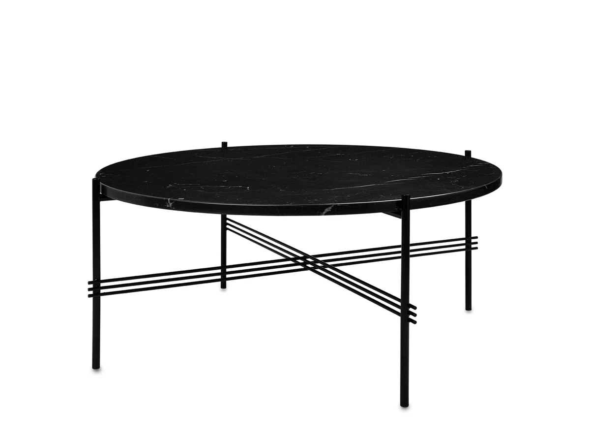 Gubi TS Marble Coffee Table - Black Base