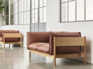 HAY Arbour Two Seater Sofa - Leather