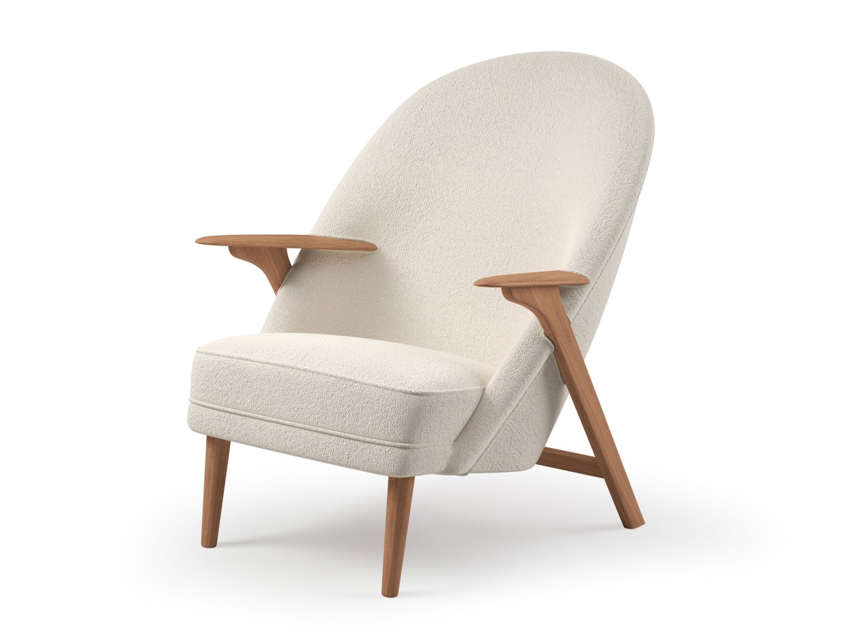 Image showcasing Buy the Warm Nordic Wingman Lounge Chair at nest.co.uk
