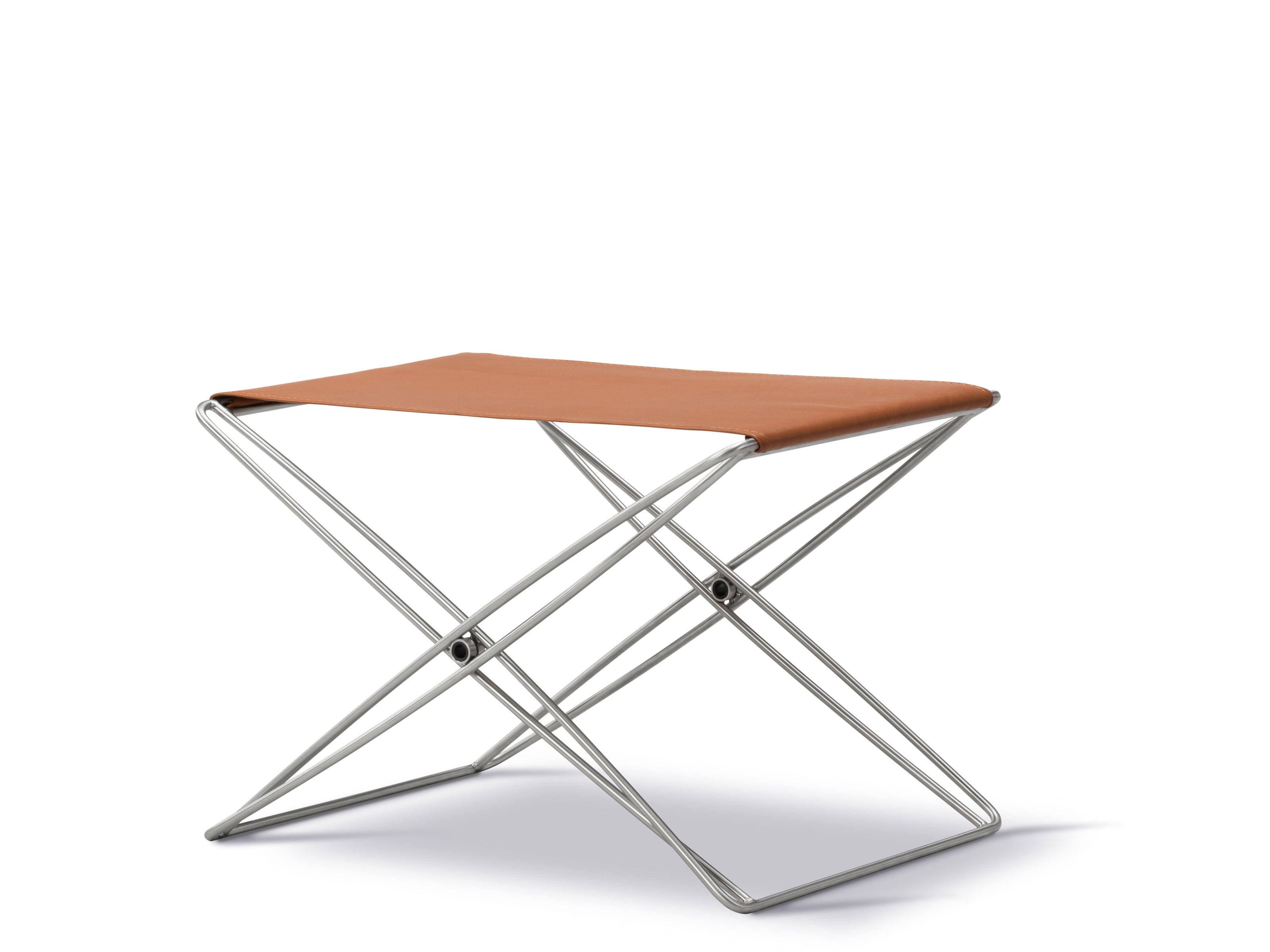 Buy the Fredericia JG Folding Stool Leather at nest.co.uk