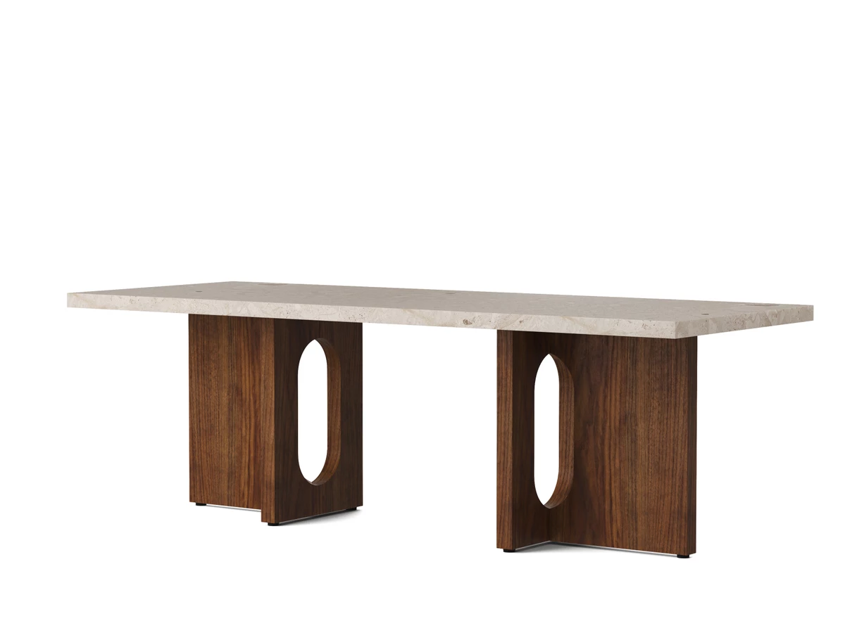 Audo Copenhagen Androgyne Lounge Table - Wood with Stone Top