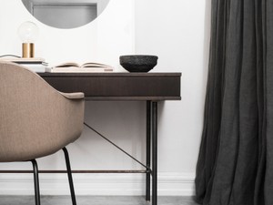 Audo Copenhagen Harbour Dining Chair with Steel Base - Fabric