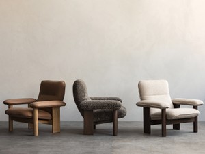Audo Copenhagen Brasilia Lounge Chair & Ottoman - Leather