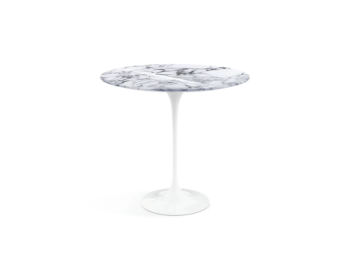 Knoll Saarinen Tulip Side Table - Oval - Marble