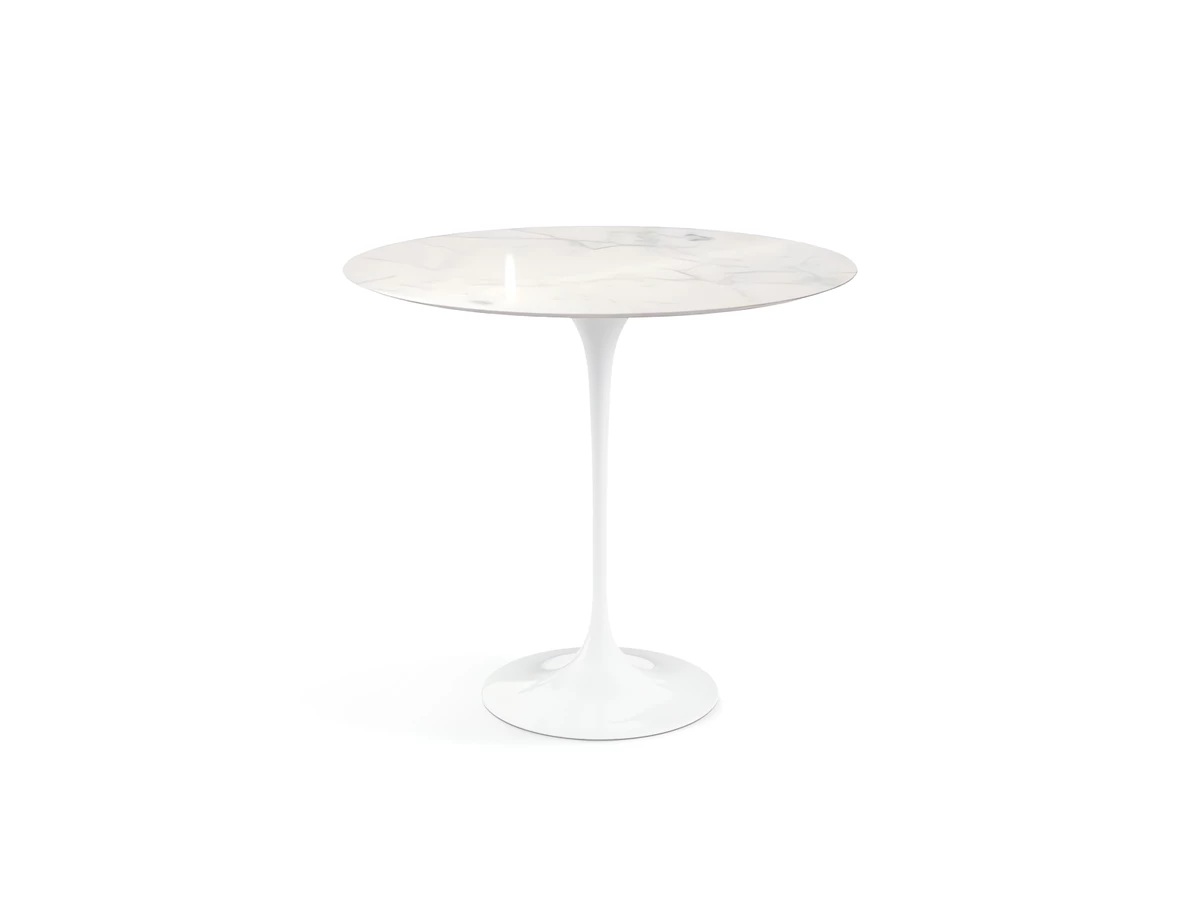Knoll Saarinen Tulip Side Table - Oval - Marble
