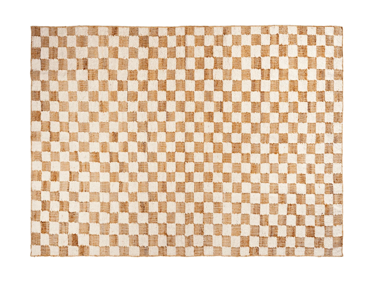 Ferm Living Check Wool Jute Rug