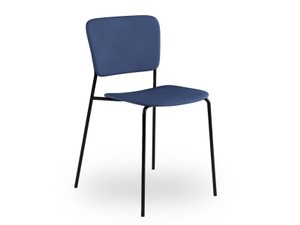Fogia Mono Dining Chair with Metal Base - Fully Upholstered