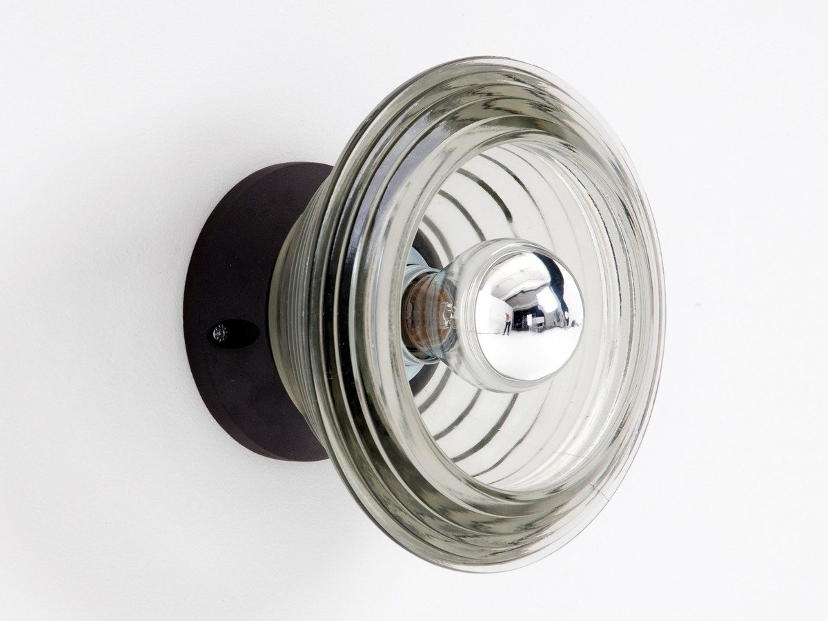 Tom Dixon Pressed Glass Bowl Wall Light
