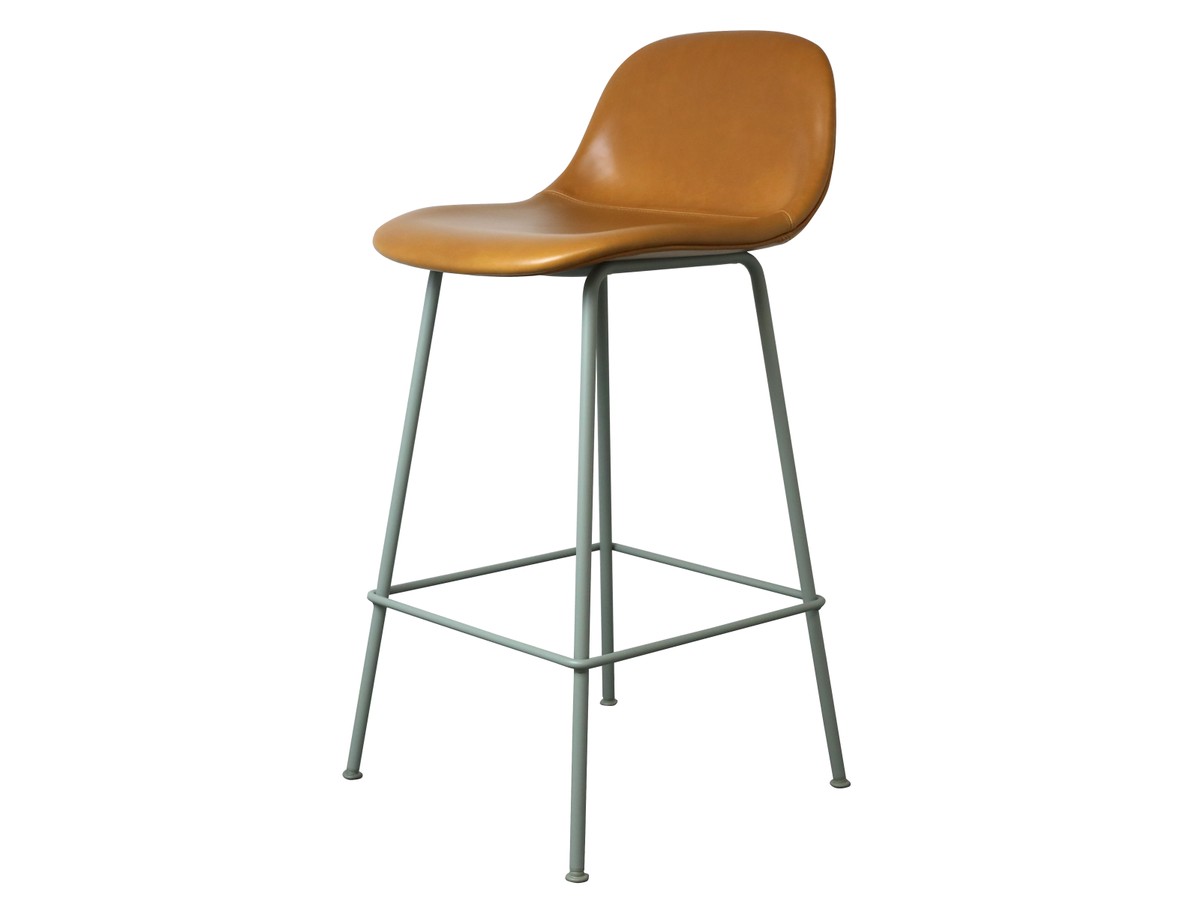 Ex-Display Muuto Fiber Bar Stool - Tube Base with Backrest - Set of 4