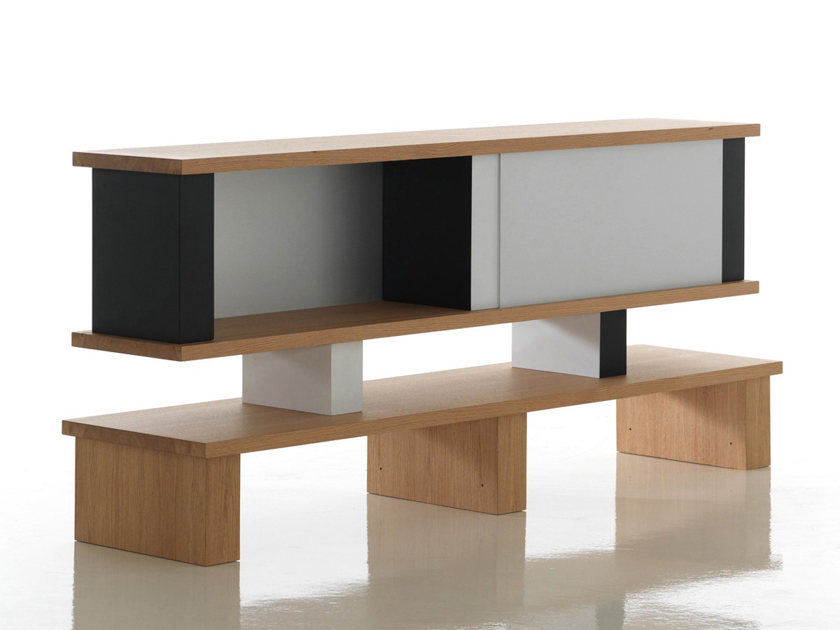 Cassina 518 Plurima Low Bookcase