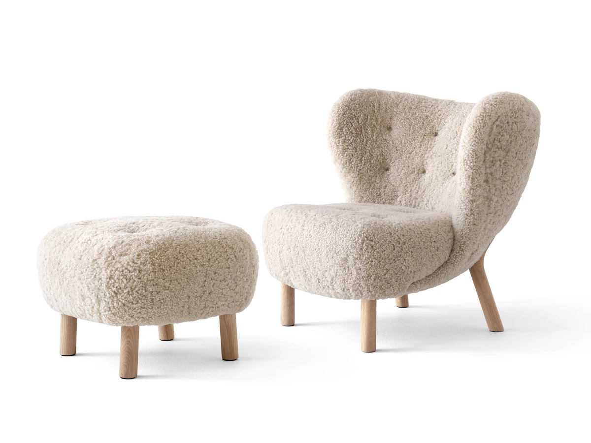 &Tradition VB1 Little Petra Lounge Chair & ATD1 Pouf
