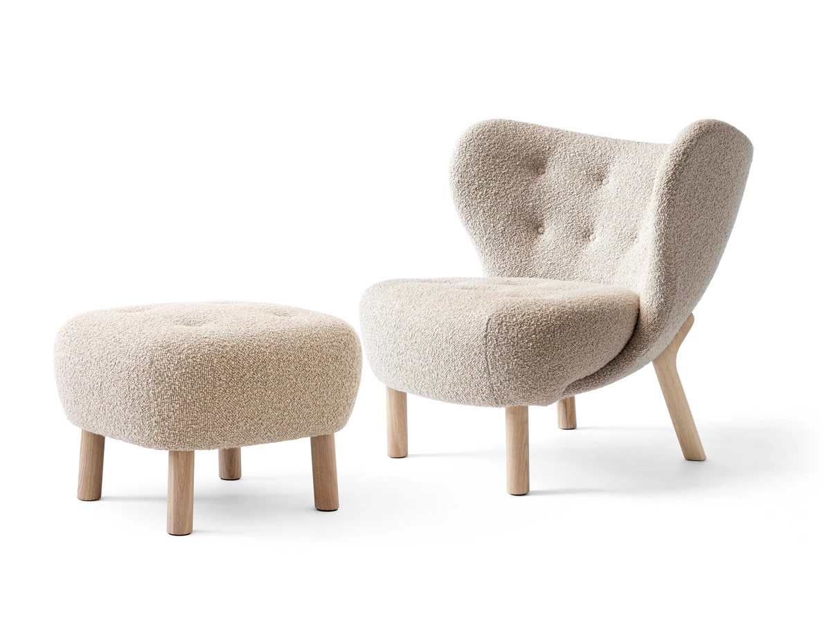 &Tradition VB1 Little Petra Lounge Chair & ATD1 Pouf