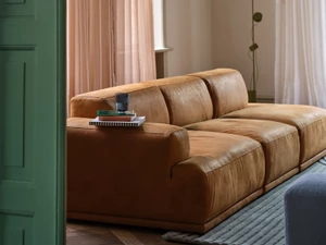 Muuto Connect Soft 3 Seater Modular Sofa - Leather